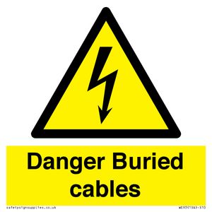 Danger Buried cables